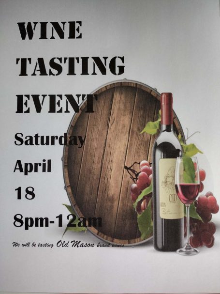 old mason wine tasting